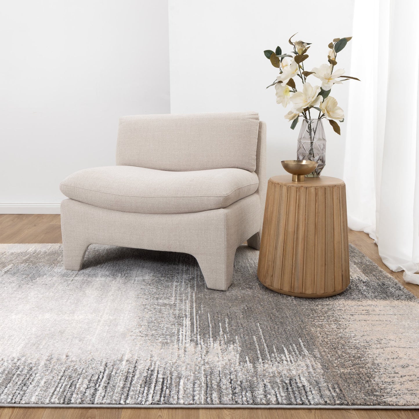 Empire 90006 Grey Beige Faded Abstract