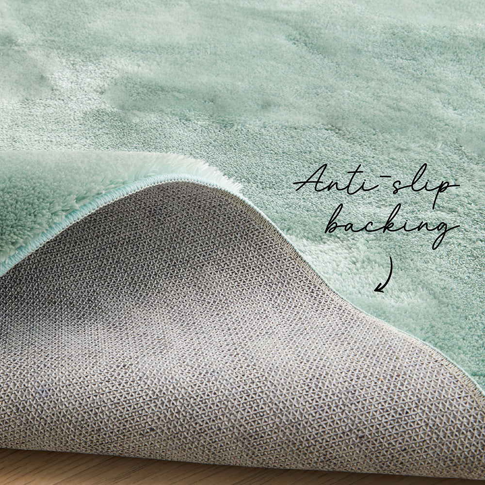 Jelly Bean Mint Green Rug - Machine Washable