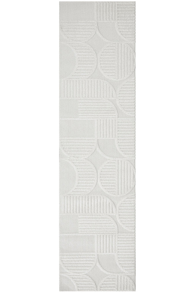 Milan Leo White Rug