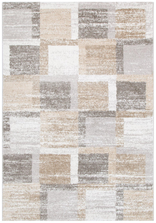 Nola Squares Neutral Rug - N001
