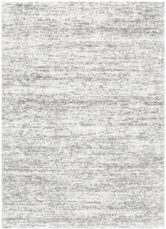 Nola Canvas Abstract Grey Rug - N008