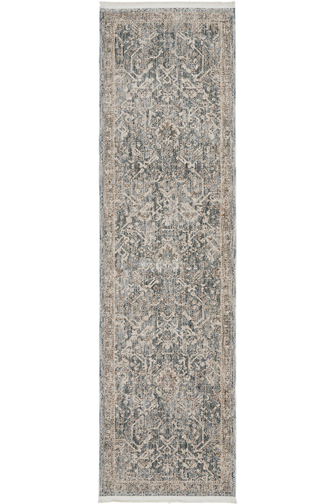 Bodrum Alvin Blue Runner Rug