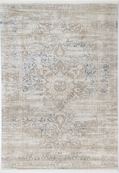 PARADISE MEDALLION BEIGE BLUE 20006