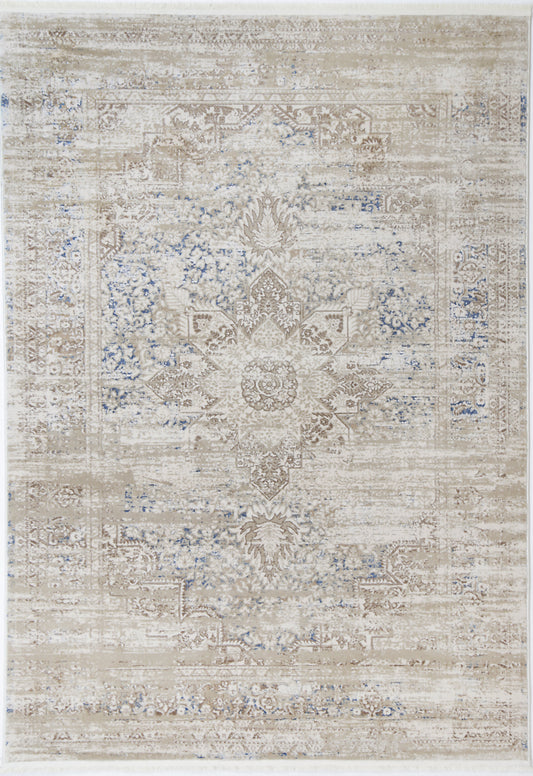 PARADISE MEDALLION BEIGE BLUE 20006