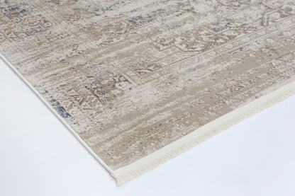 PARADISE MEDALLION BEIGE BLUE 20006