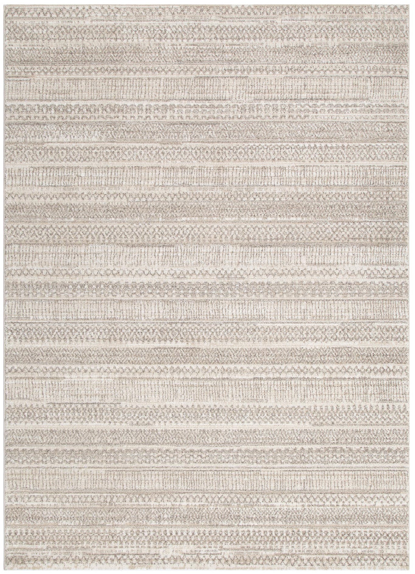 City Distressed Tribal Beige Rug - C101
