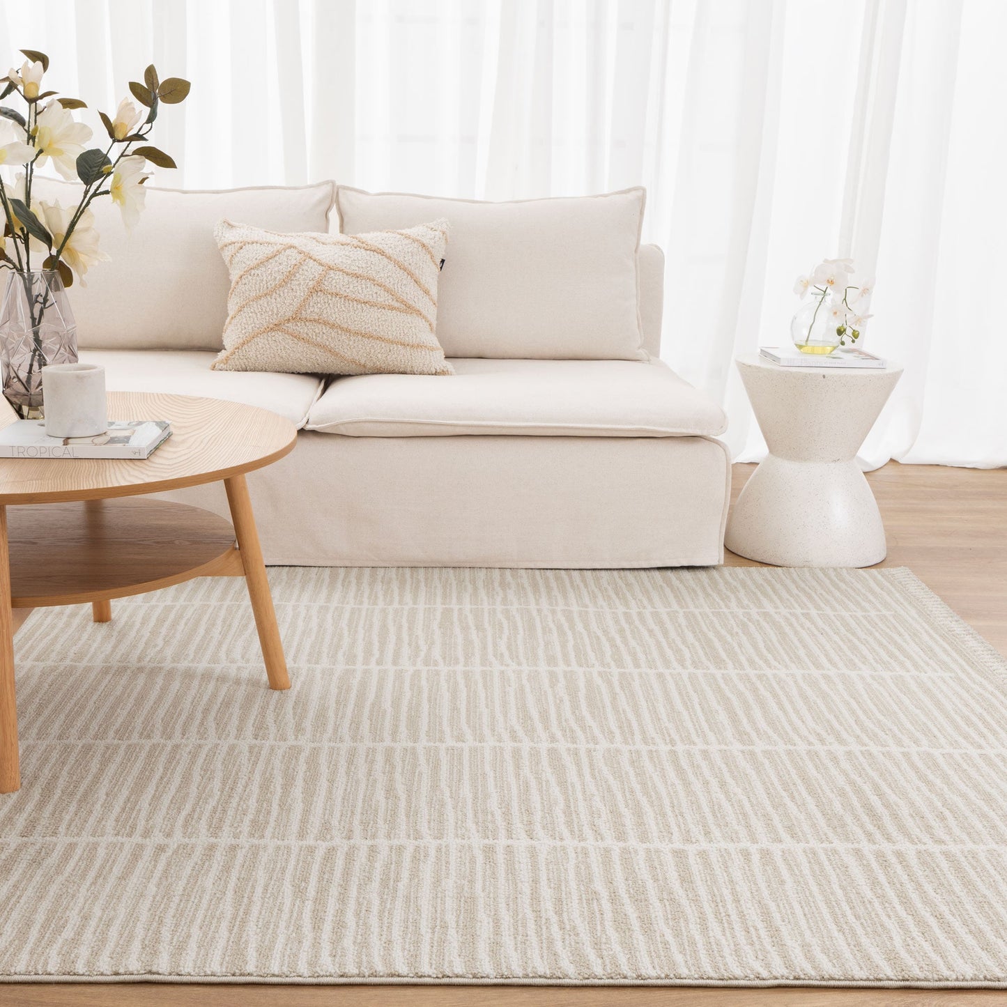 City Scandi Cream Rug - C108