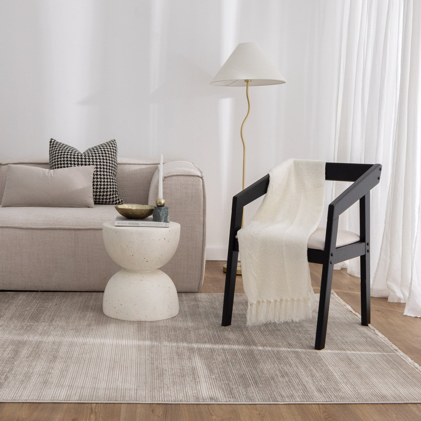 Chateau Stripe Beige Rug - CH02