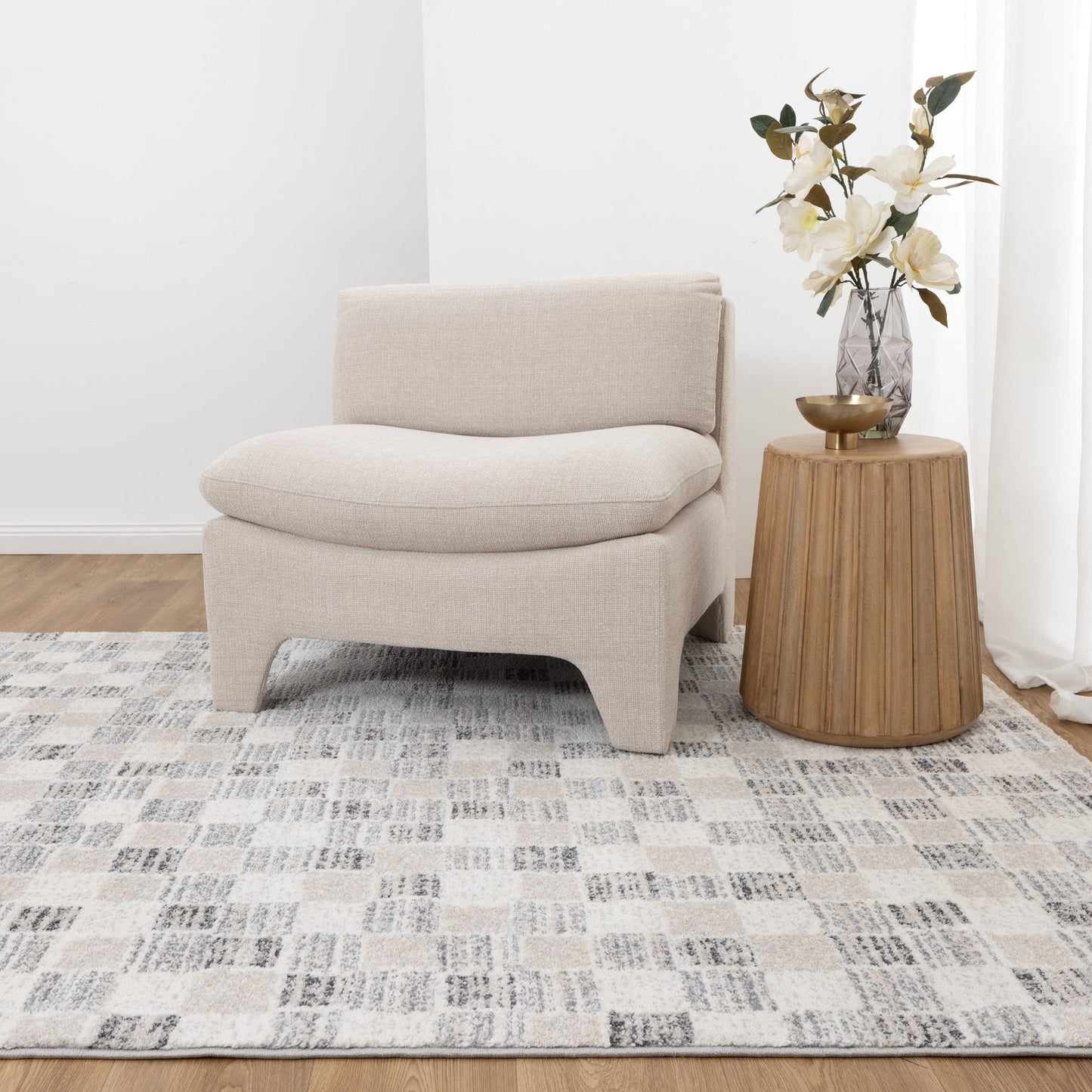 Empire 90004 Grey Beige Checkered