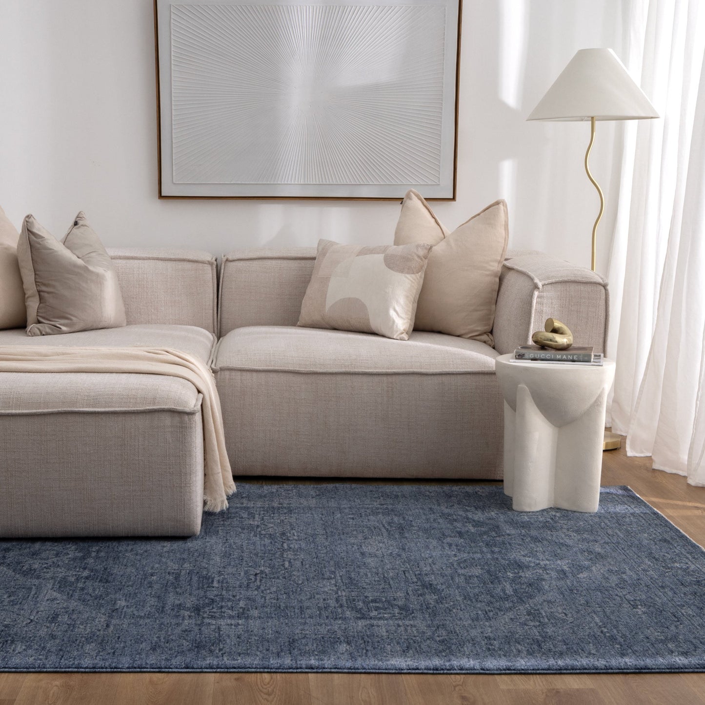 Herris Blue Rug - 11104