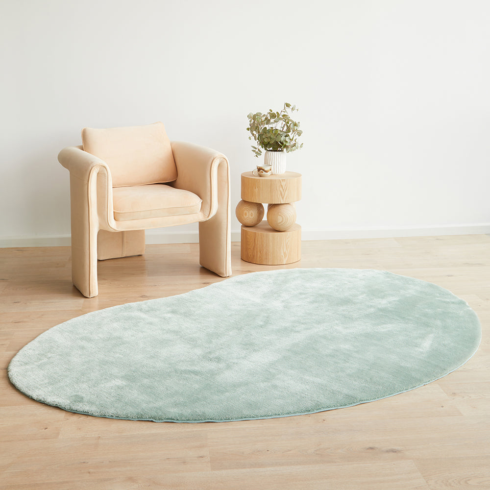Jelly Bean Mint Green Rug - Machine Washable
