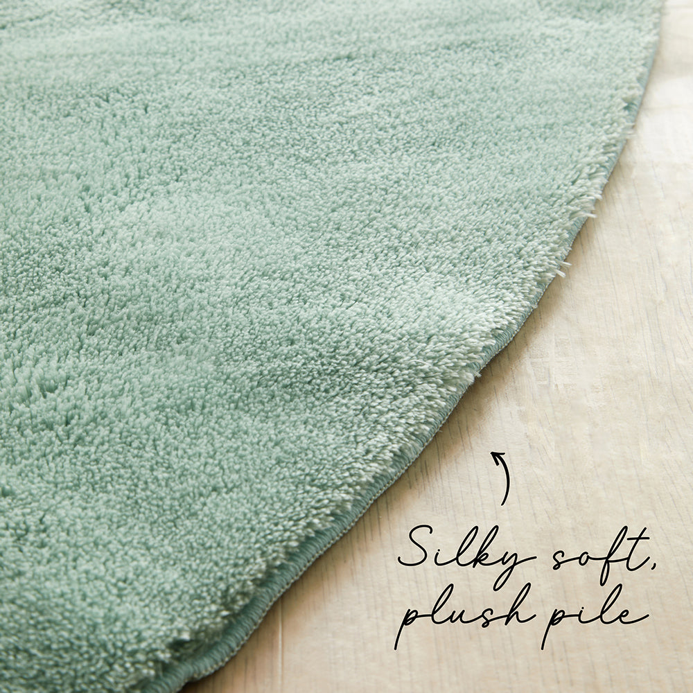 Jelly Bean Mint Green Rug - Machine Washable