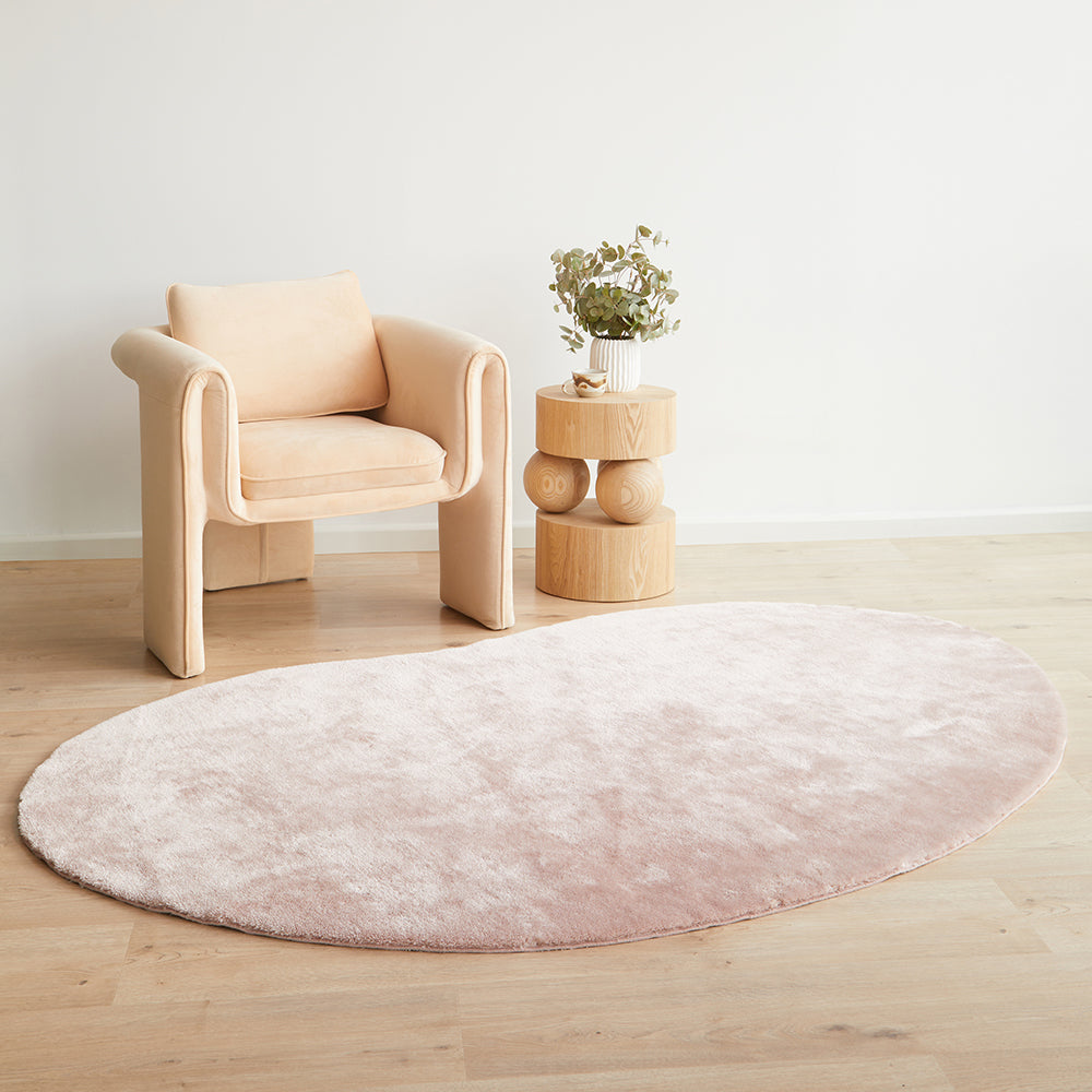Jelly Bean Rose Rug - Machine Washable