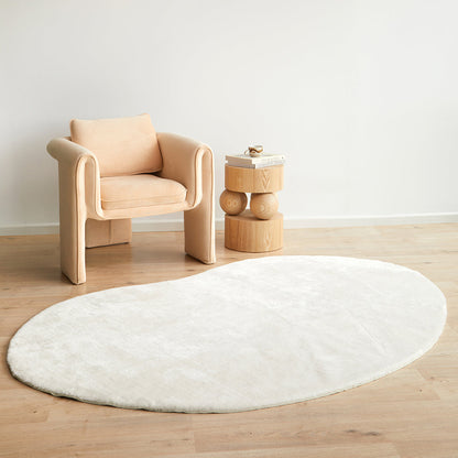 Jelly Bean Snow White Rug - Machine Washable