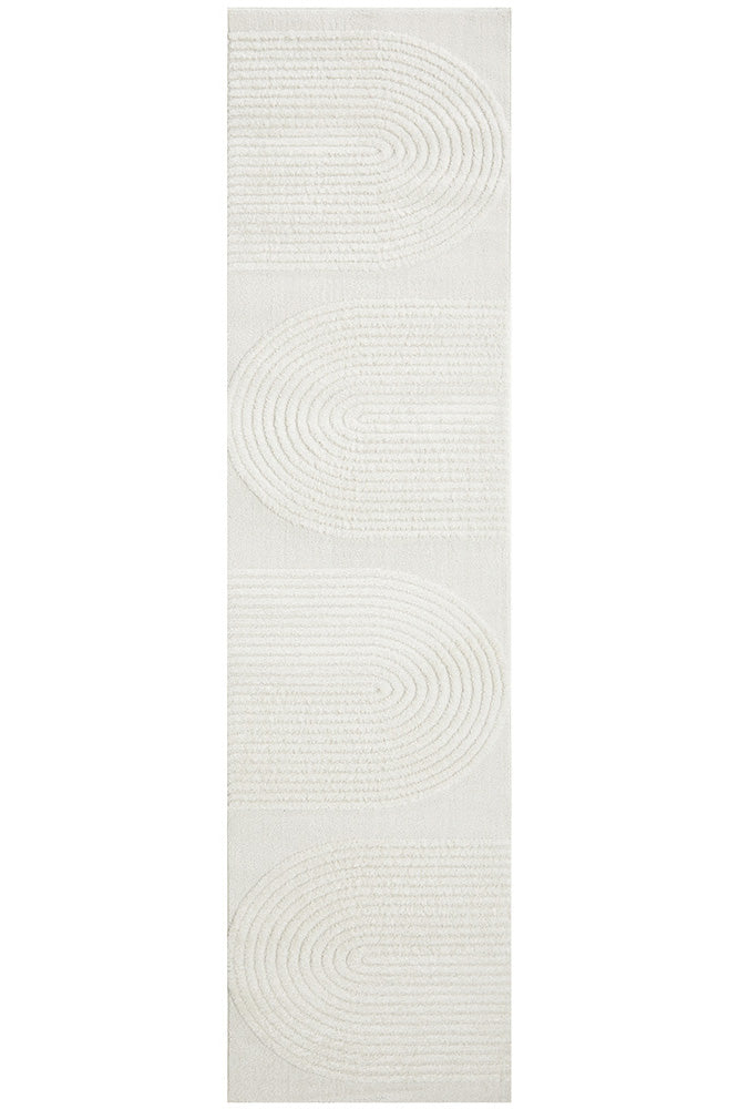 Milan 30030 White Rug