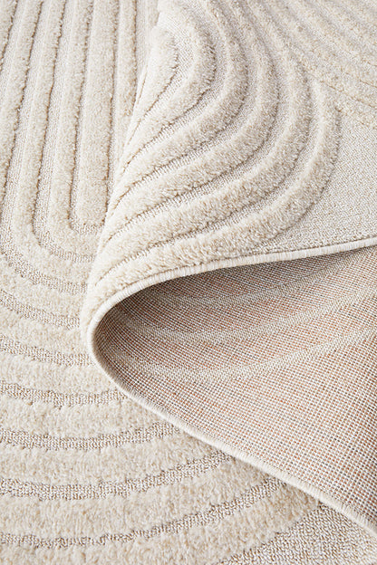 Milan Carl Beige Runner Rug