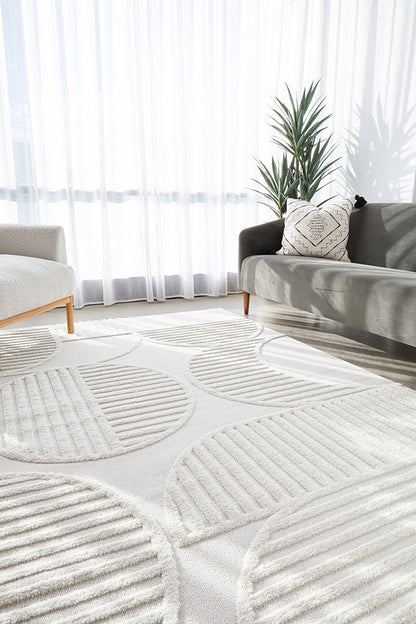 Milan Leo White Rug