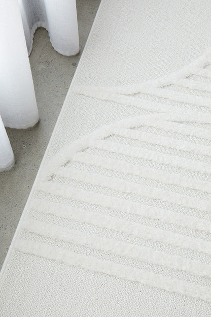 Milan Leo White Rug