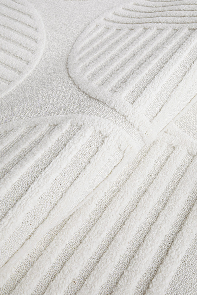 Milan Leo White Rug