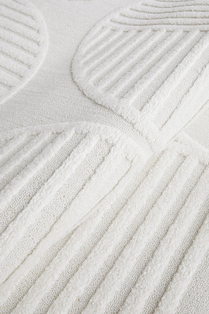 Milan Leo White Rug