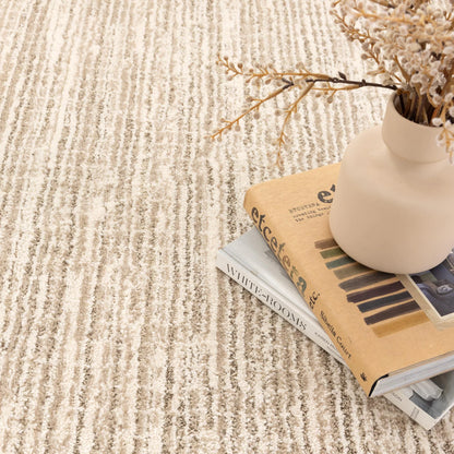 Mahoor 31621 Lines Cream Beige