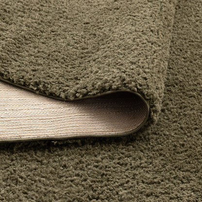Lune Shaggy Olive Green Rug