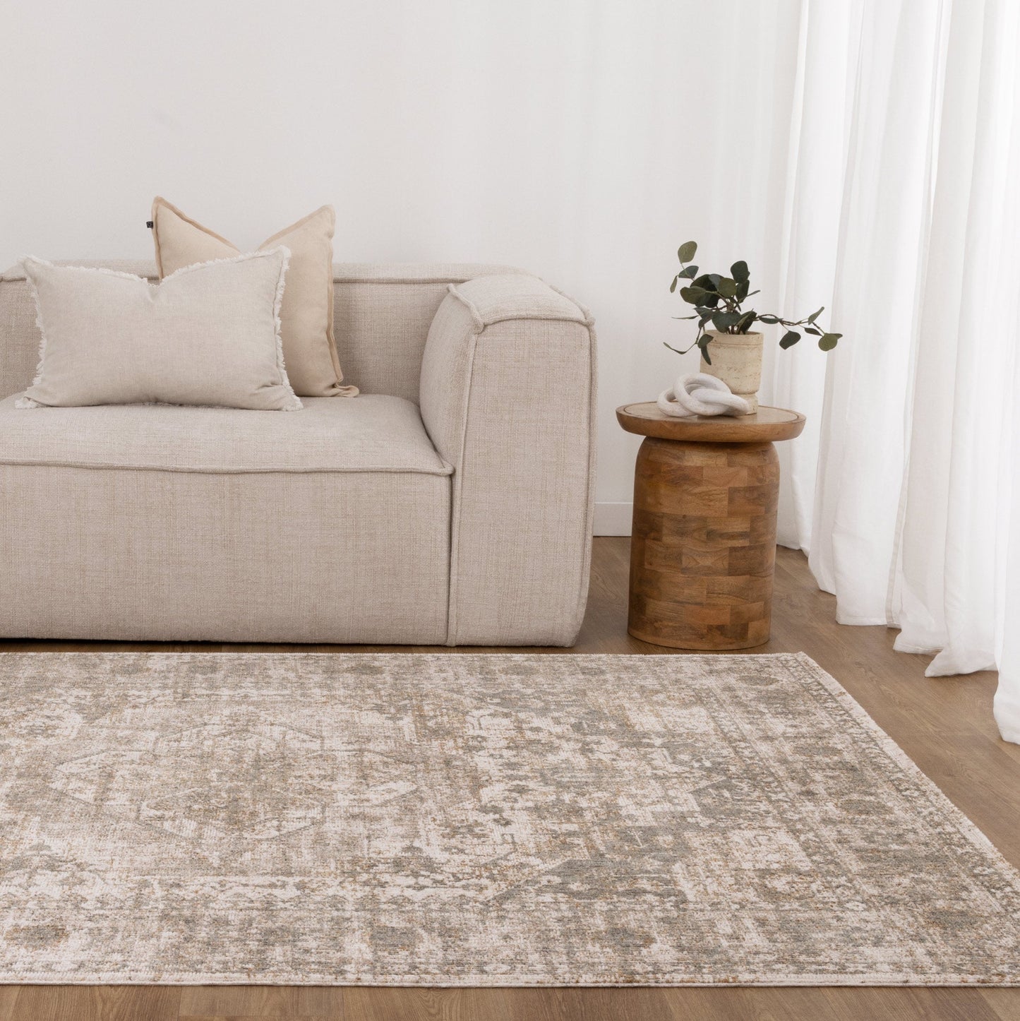 Caravan Cream & Olive Vintage - 50600
