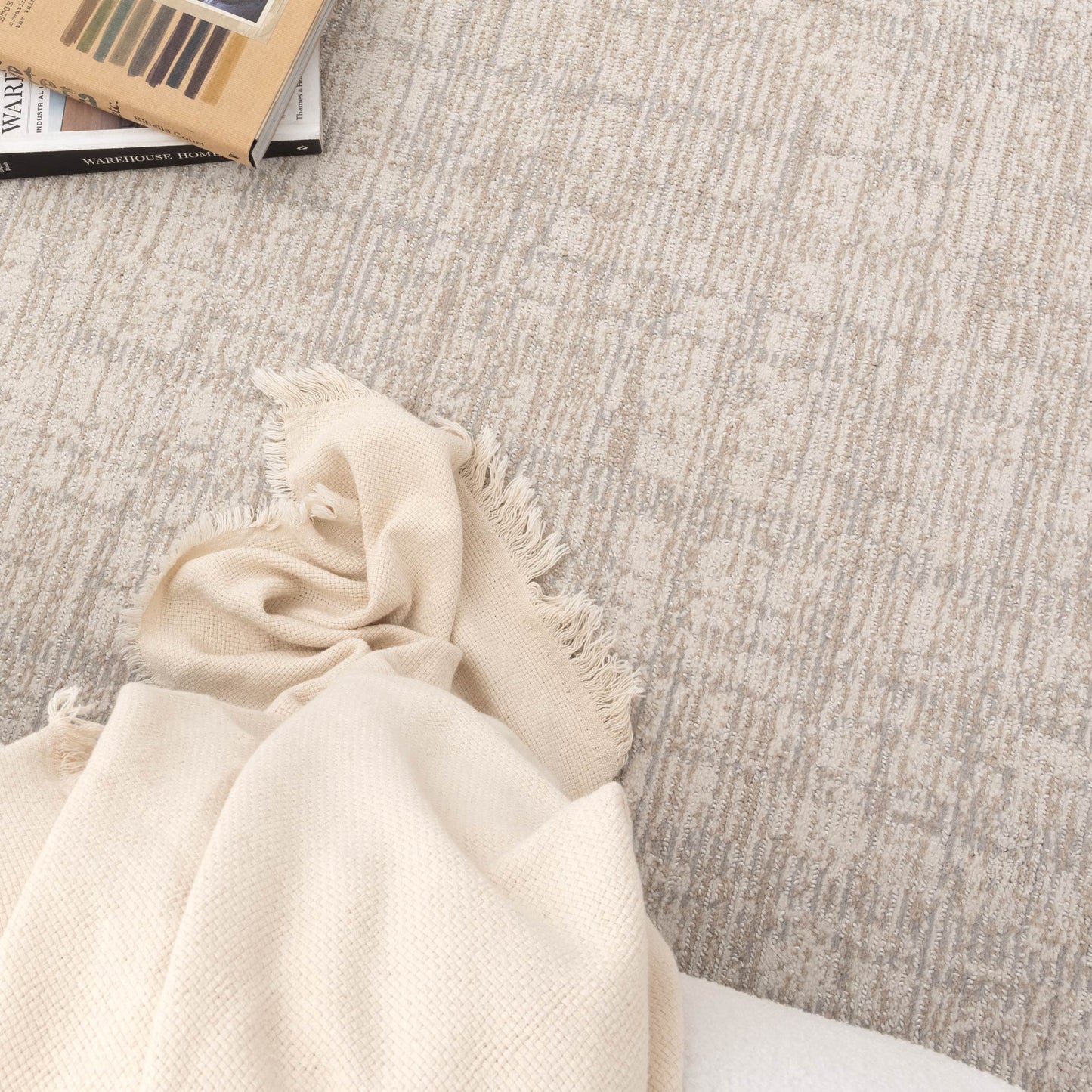 Toscana Distressed Lines Grey Beige 60004