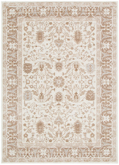 Sierra  Oriental Border Beige Rug